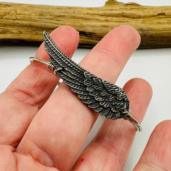 Luca & Danni Brass Angel Wing Bangle - Picture 4 of 4